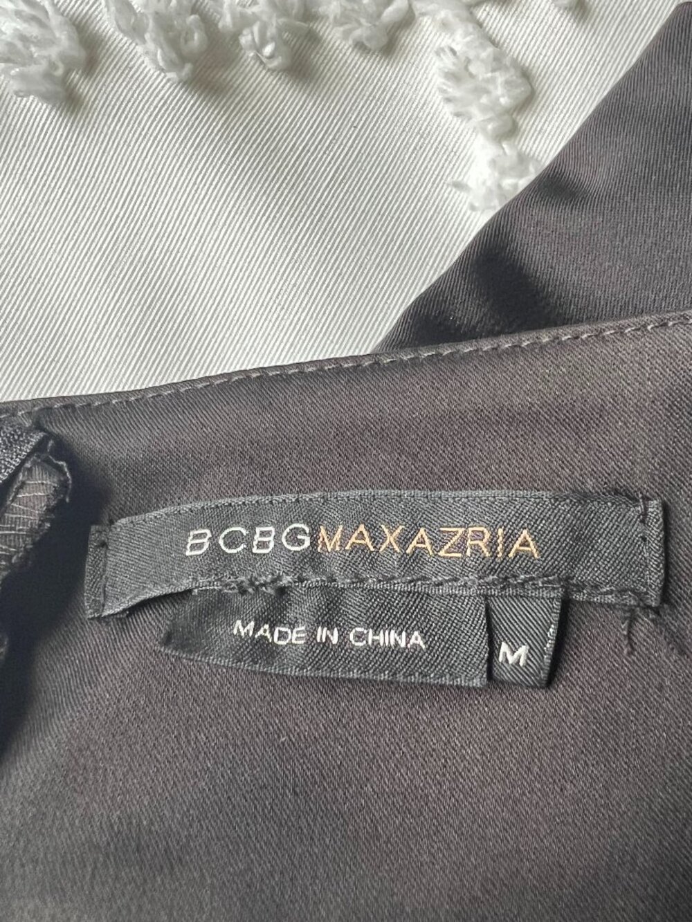 BCBGMaxAzria Satin Midi Black - "Little Black Dress" SIZE M - Picture 10 of 16